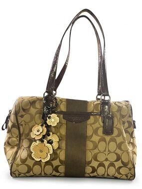 Coach Signature Stripe Nancy Satchel F28505